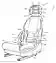 Fig. 01 - Head restraint with a multi-cell bladder assembly
