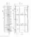 Fig. 02 - Insulating wall assembly with framing member supports partially embedded within rigid insulation panels