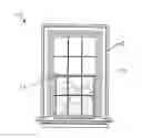 Fig. 01 - Portable framed artistic window pane covers