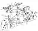 Fig. 01 - Shared anchor bracket for a disc brake assembly having separate service and parking brake assemblies