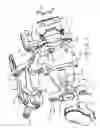 Fig. 02 - Shared anchor bracket for a disc brake assembly having separate service and parking brake assemblies