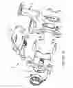 Fig. 04 - Shared anchor bracket for a disc brake assembly having separate service and parking brake assemblies