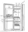Fig. 01 - Refrigerator with ice bucket on door
