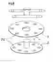 Fig. 10 - Releasable interlocking fastening device for attaching adjacent parts