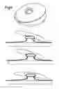 Fig. 11 - Releasable interlocking fastening device for attaching adjacent parts