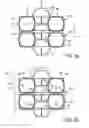 Fig. 04 - Integrated circuit arrangement for a hexagonal CMUT ultrasound transducer array with offset columns