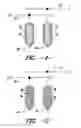 Fig. 05 - Resistor protected deflection plates for liquid jet printer