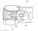 Fig. 01 - PUMPING APPARATUS WITH OUTLET COUPLED TO DIFFERENT SPATIAL POSITIONS WITHIN THE PUMPING CHAMBER