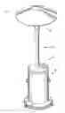 Fig. 01 - Patio heater base and pole assembly