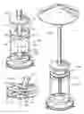 Fig. 03 - Patio heater base and pole assembly