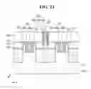 Fig. 27 - Fin-FET semiconductor device with a source/drain contact having varying different widths