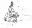 Fig. 01 - Feed wheel arrangement, timber working head, crane, and timber working machine