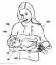 Fig. 01 - WEARABLE ARTICLE FOR SUPPORT OF A BABY