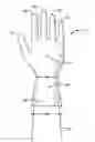 Fig. 01 - GLOVE HAVING A WIDENED CUFF AND WITH FINGER REGIONS THAT INCLUDE A FLEXIBLE HINGE REGION
