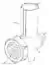 Fig. 01 - Foodstuff-grinding attachment for a kitchen machine