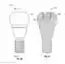 Fig. 13 - Fixed hybrid dental attachment assembly and methods of use