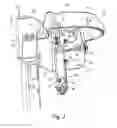 Fig. 03 - Mounting bracket for holding a cylindrical tank with a locking mechanism responsive to lateral force