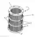 Fig. 01 - Profiled strainer bar and strainer made of profiled strainer bars