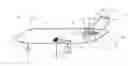 Fig. 01 - Aircraft including an engine attachment with a control surface