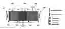 Fig. 01 - Layered electrodeionization device with discreet anion chamber