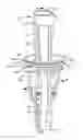 Fig. 01 - Split loading funnel for charging a molten glass gob into a blank mold