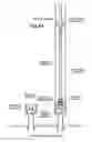 Fig. 13 - Method and apparatus for drilling multiple subsea wells from an offshore platform at a single site