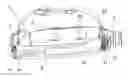 Fig. 01 - HEADLAMP WITH SEPARATE BATTERY MODULE AND LIGHTING MODULE CONNECTED BY CABLE