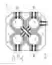 Fig. 18 - Linear row array integrated power combiner for RF power amplifiers
