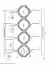 Fig. 65 - Linear row array integrated power combiner for RF power amplifiers