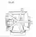 Fig. 70 - Seating arrangement with headrest assembly