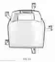 Fig. 76 - Seating arrangement with headrest assembly