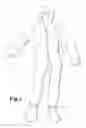 Fig. 03 - Disposable safety garment with improved neck closure