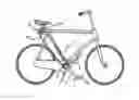 Fig. 01 - Demountable device for transformation of treadle lever rocking movement into rotary movement of bicycle#S drive shaft