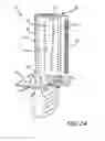 Fig. 03 - Gas turbine engine component with converging/diverging cooling passage