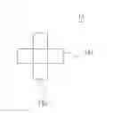 Fig. 01 - Liquid crystal panel and cross-shaped spacer structure thereof
