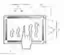 Fig. 01 - SURFACE ACOUSTIC WAVE TOUCH SCREEN AND TOUCH DISPLAY DEVICE