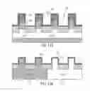 Fig. 11 - Floating body memory cell having gates favoring different conductivity type regions