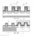 Fig. 12 - Floating body memory cell having gates favoring different conductivity type regions