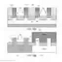 Fig. 14 - Floating body memory cell having gates favoring different conductivity type regions