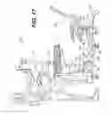 Fig. 11 - Portable work support and keyboard/mouse tray and work station and tethered chair