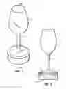 Fig. 02 - Stemware with Magnifying Base and Light Source