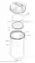 Fig. 14 - Liquid-cooling container lid construction
