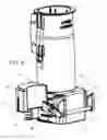 Fig. 10 - Upright vacuum cleaner with two auxiliary operating modes