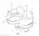 Fig. 07 - Tibial baseplate with asymmetric placement of fixation structures