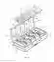 Fig. 19 - Electronic pill box with detachable day module which uses a blister pack