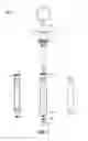 Fig. 02 - Syringe for and method of delivering a volume of solution with guidance bearing in view of standard and non-standard carpules