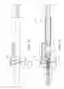 Fig. 09 - Frontal attachment device for syringe with pinch-activated retraction