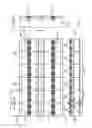 Fig. 15 - Spray booth with shallow depth under section and wet scrubber