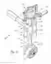 Fig. 16 - Machine suspension and height adjustment
