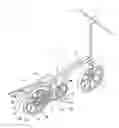 Fig. 01 - Bicycle with rear drive assembly for elliptical movement